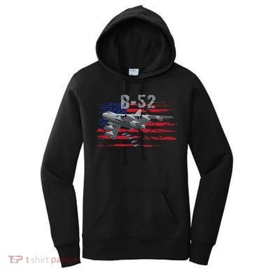 B52 Buff Military Airplane Flag Women's Hoodie