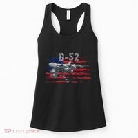 B52 Buff Military Airplane Flag Women's Tank Top thumb 0