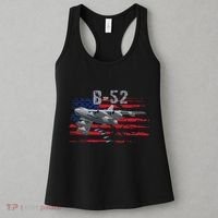 B52 Buff Military Airplane Flag Women's Tank Top thumb 3