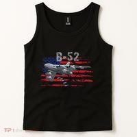 B52 Buff Military Airplane Flag Tank Top thumb 2