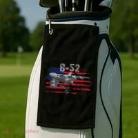 B52 Buff Military Airplane Flag Golf Towel thumb 2