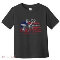 B52 Buff Military Airplane Flag Toddler T-Shirt thumb 0