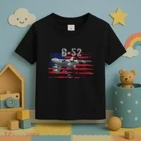 B52 Buff Military Airplane Flag Toddler T-Shirt thumb 3
