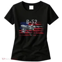 B52 Buff Military Airplane Flag Women's T-Shirt thumb 0