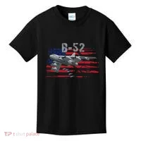 B52 Buff Military Airplane Flag Kids T-Shirt thumb 0