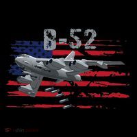 B52 Buff Military Airplane Flag Kids T-Shirt thumb 4