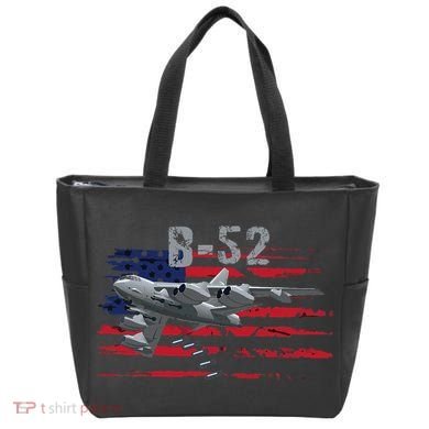 B52 Buff Military Airplane Flag Tote Bag