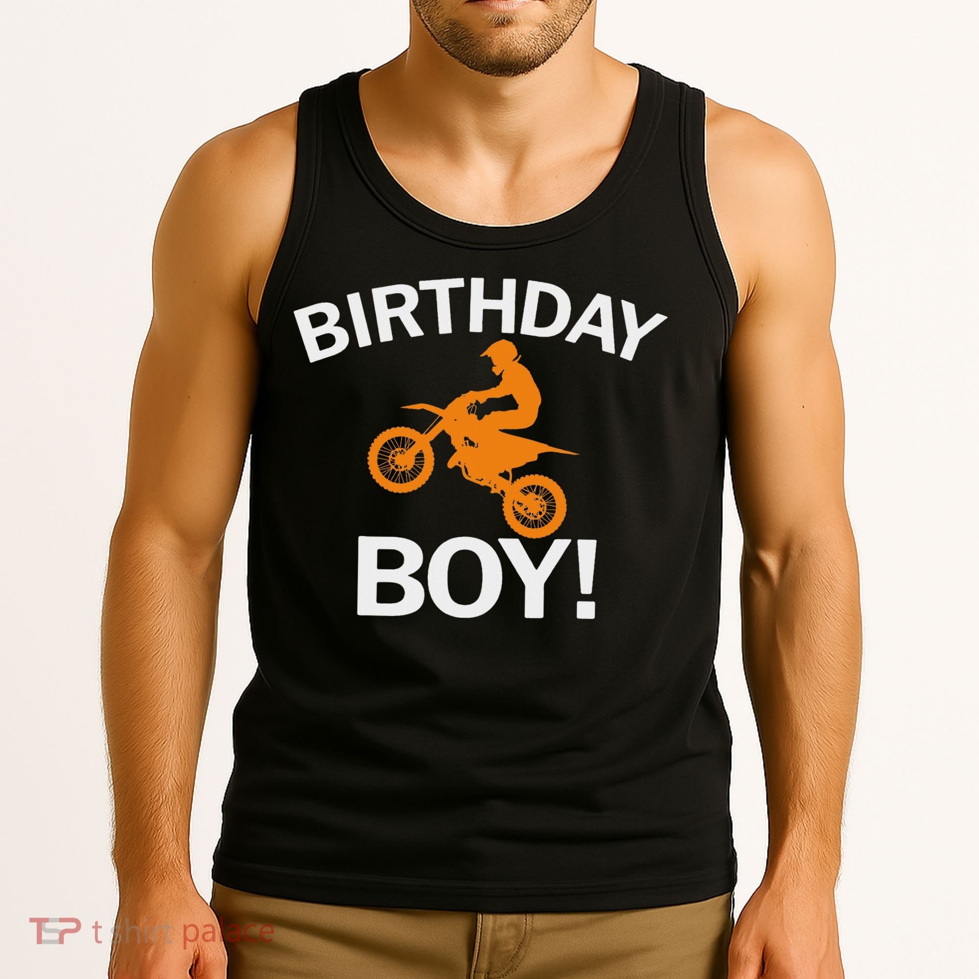 Birthday Boy Mx Dirt Bike Motocross Tank Top