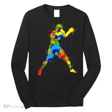 Boxing Boxer Men Long Sleeve Shirt