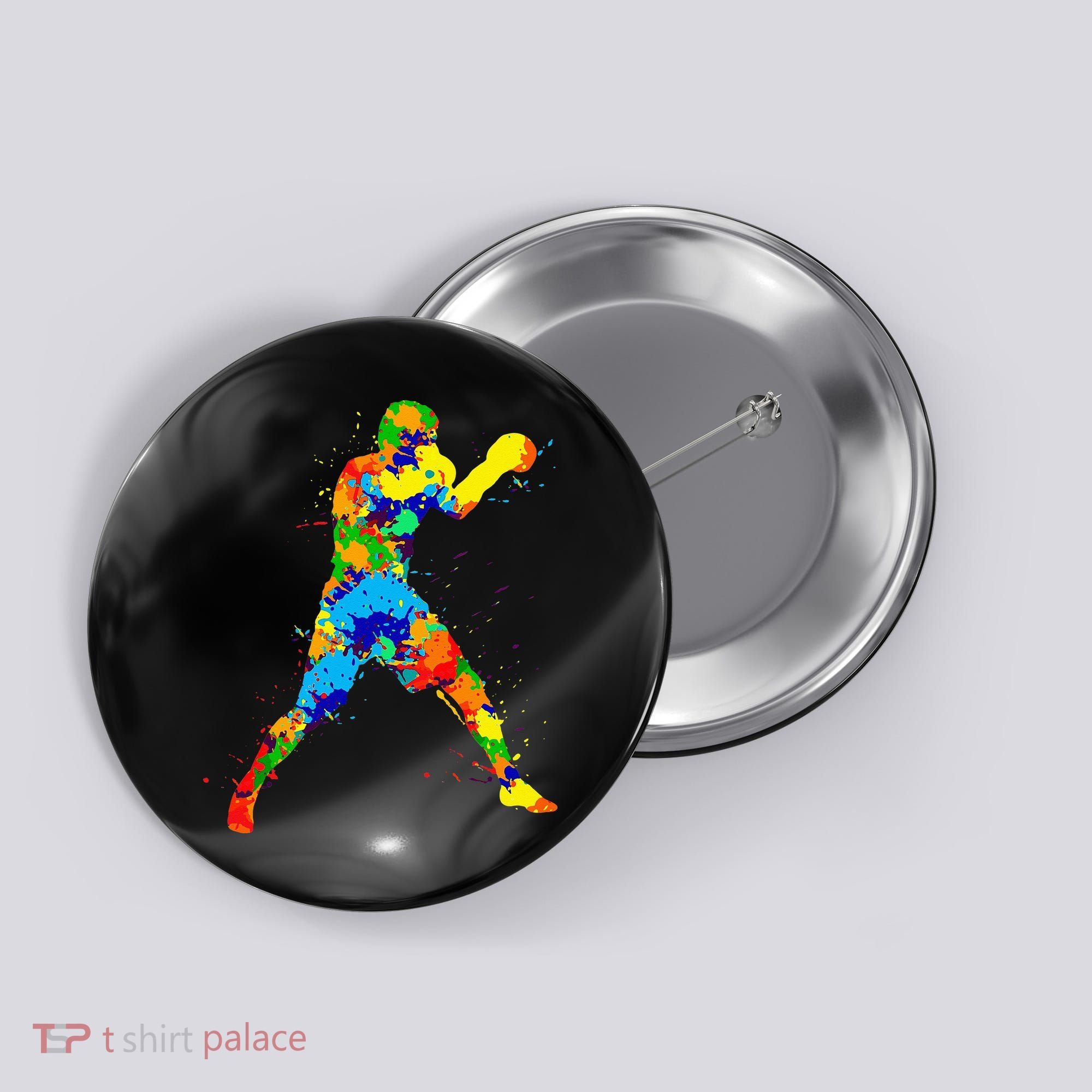 Boxing Boxer Men Button
