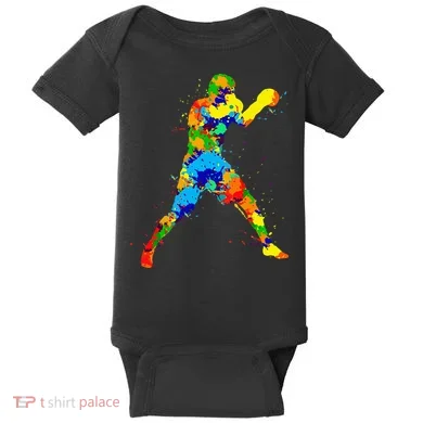 Boxing Boxer Men Baby Bodysuit