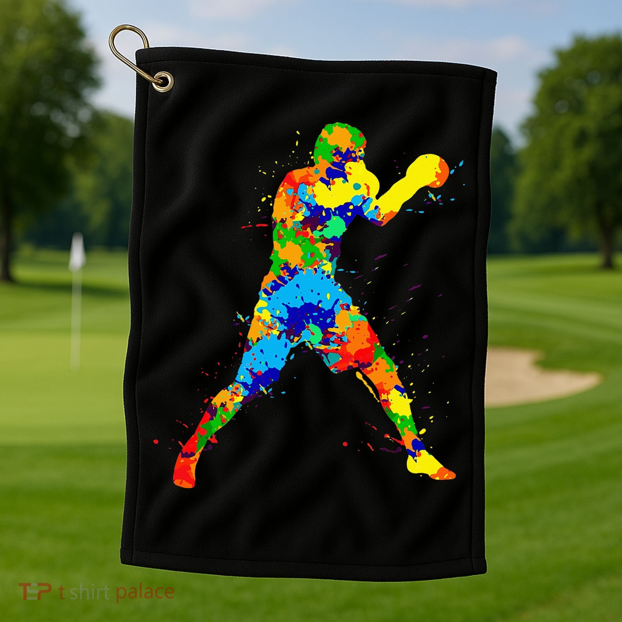 Boxing Boxer Men Golf Towel