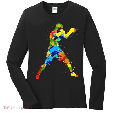Boxing Boxer Men Women's Long Sleeve Shirt