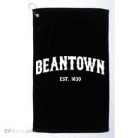 Beantown Boston Massachusetts Baked Beans New England Golf Towel thumb 0