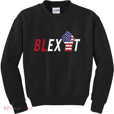 Blexit Blexit Movement Black Exit Kids Sweatshirt