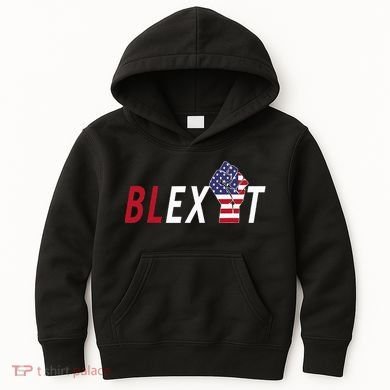 Blexit Blexit Movement Black Exit Kids Hoodie