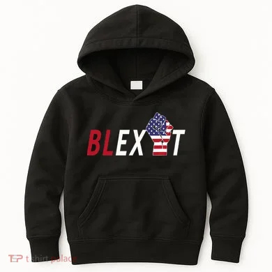 Blexit Blexit Movement Black Exit Kids Hoodie