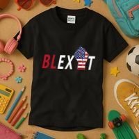 Blexit Blexit Movement Black Exit Kids T-Shirt thumb 3