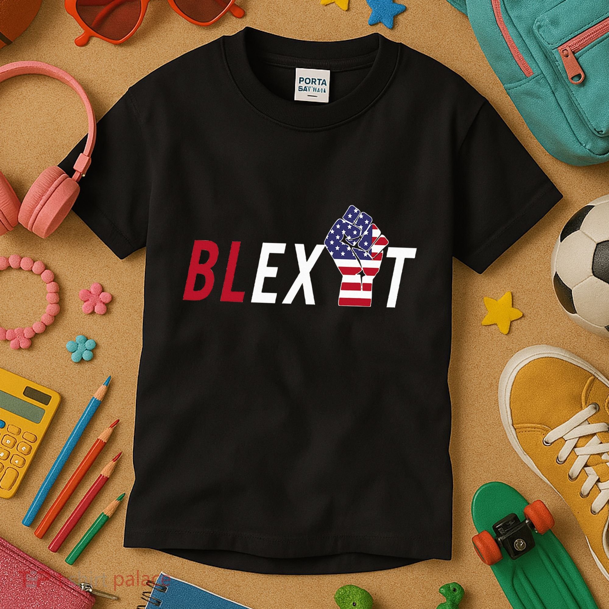 Blexit Blexit Movement Black Exit Kids T-Shirt