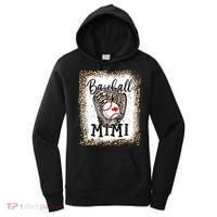 Bleached Baseball Mimi Leopard Game Day Baseball Mothers day Women's Hoodie thumb 0