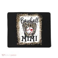 Bleached Baseball Mimi Leopard Game Day Baseball Mothers day Mousepad thumb 0