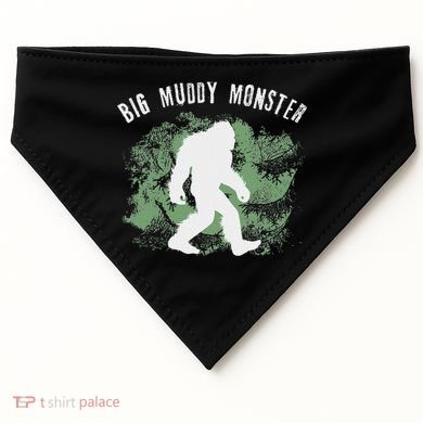 Bigfoot Big Muddy Monster Sasquatch Illinois Cryptid USA-Made Doggie Bandana