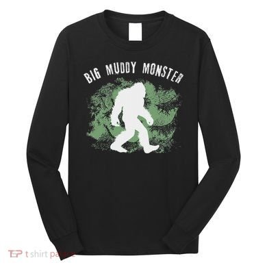 Bigfoot Big Muddy Monster Sasquatch Illinois Cryptid Long Sleeve Shirt