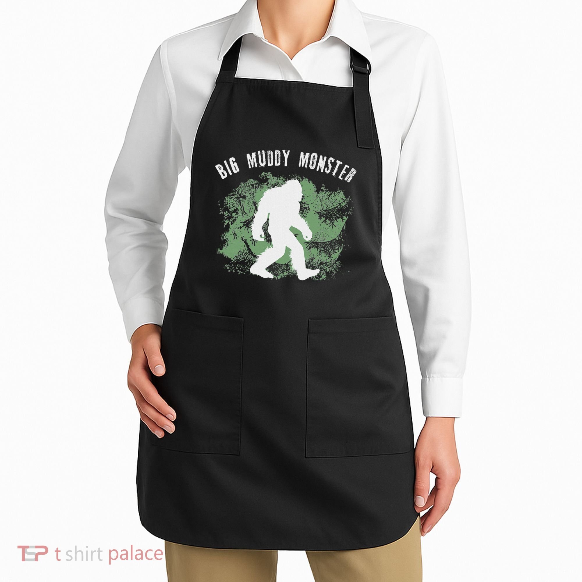 Bigfoot Big Muddy Monster Sasquatch Illinois Cryptid Apron