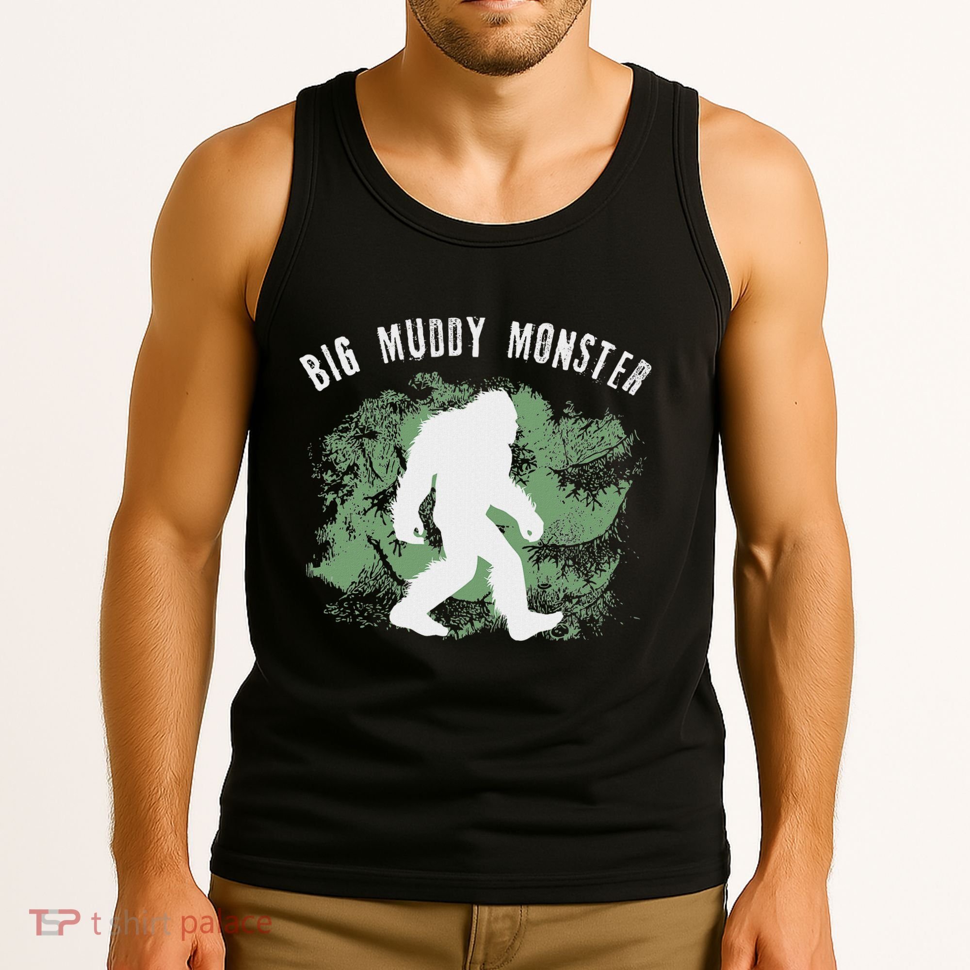 Bigfoot Big Muddy Monster Sasquatch Illinois Cryptid Tank Top