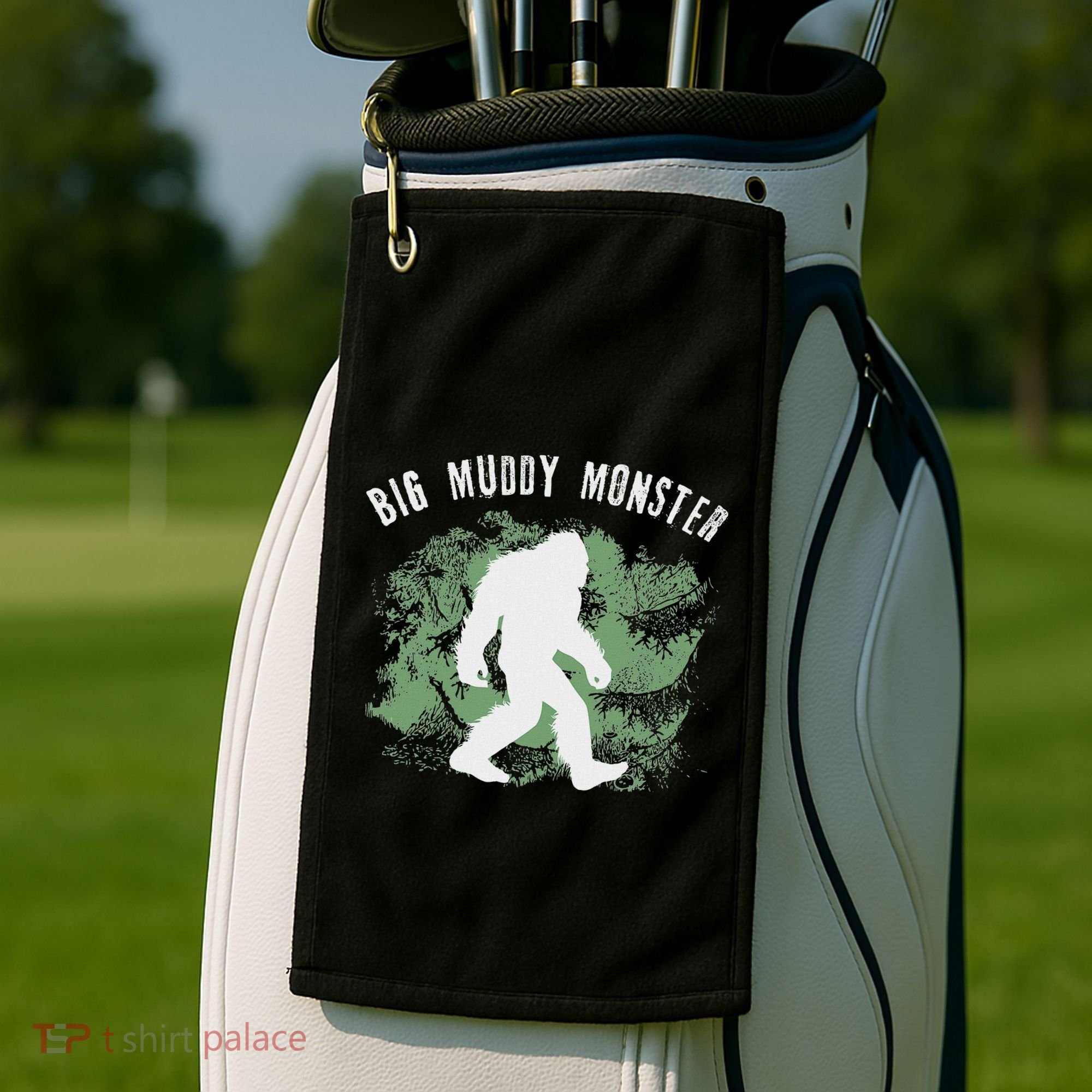 Bigfoot Big Muddy Monster Sasquatch Illinois Cryptid Golf Towel