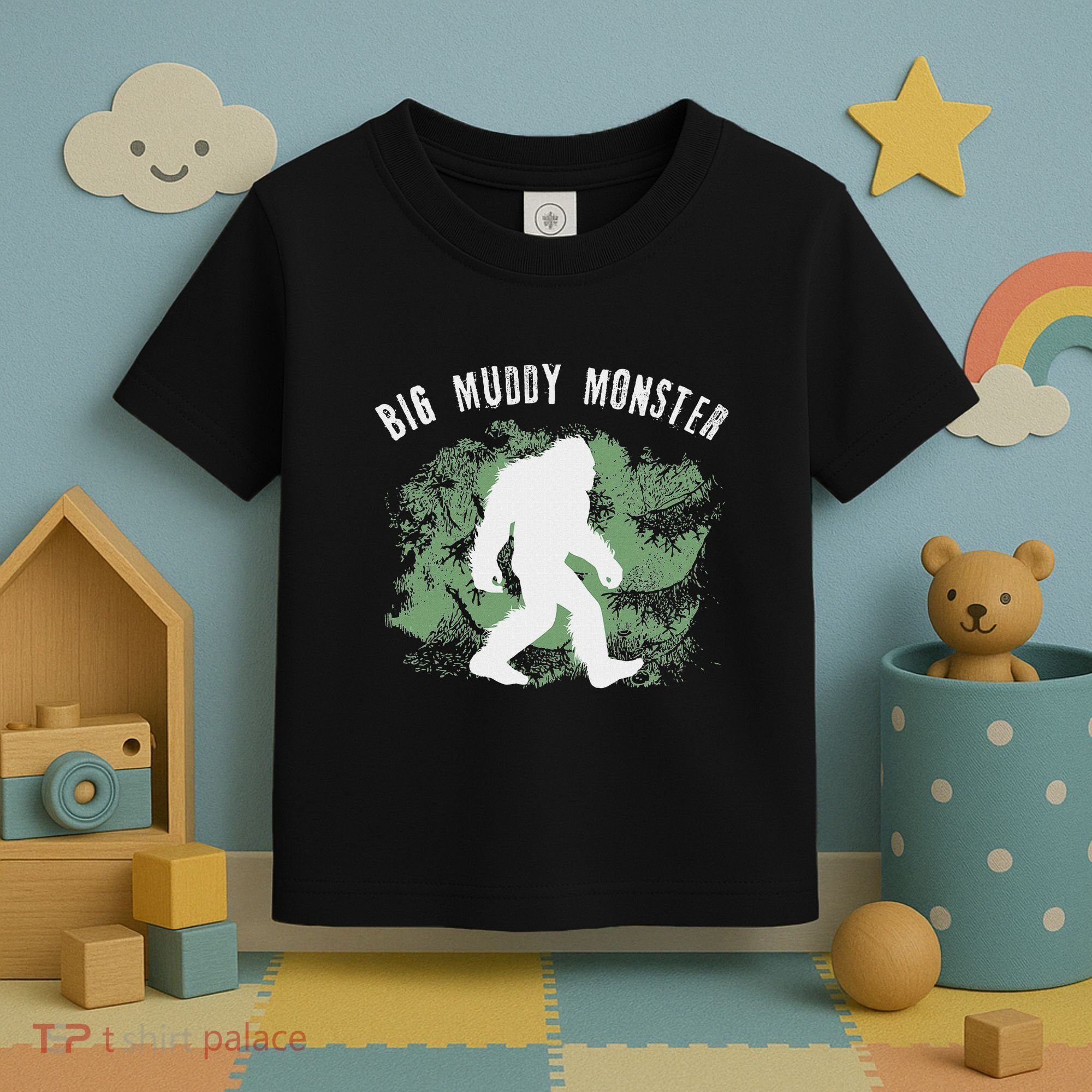 Bigfoot Big Muddy Monster Sasquatch Illinois Cryptid Toddler T-Shirt
