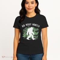 Bigfoot Big Muddy Monster Sasquatch Illinois Cryptid Women's T-Shirt thumb 4