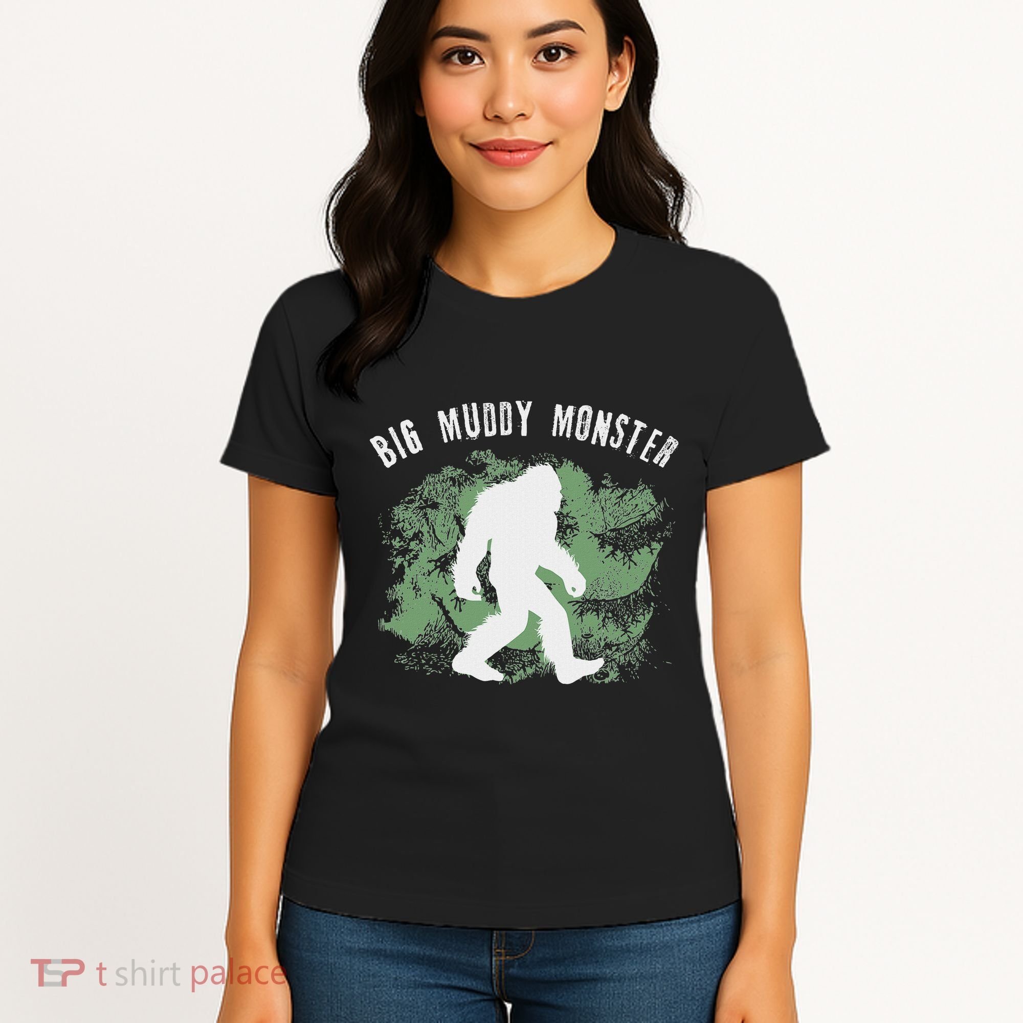 Bigfoot Big Muddy Monster Sasquatch Illinois Cryptid Women's T-Shirt