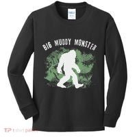 Bigfoot Big Muddy Monster Sasquatch Illinois Cryptid Kids Long Sleeve Shirt thumb 0