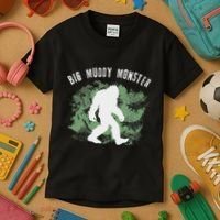 Bigfoot Big Muddy Monster Sasquatch Illinois Cryptid Kids T-Shirt thumb 3