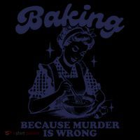 Baking Because Murder Is Wrong Toddler Hoodie thumb 2