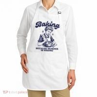 Baking Because Murder Is Wrong Apron thumb 2