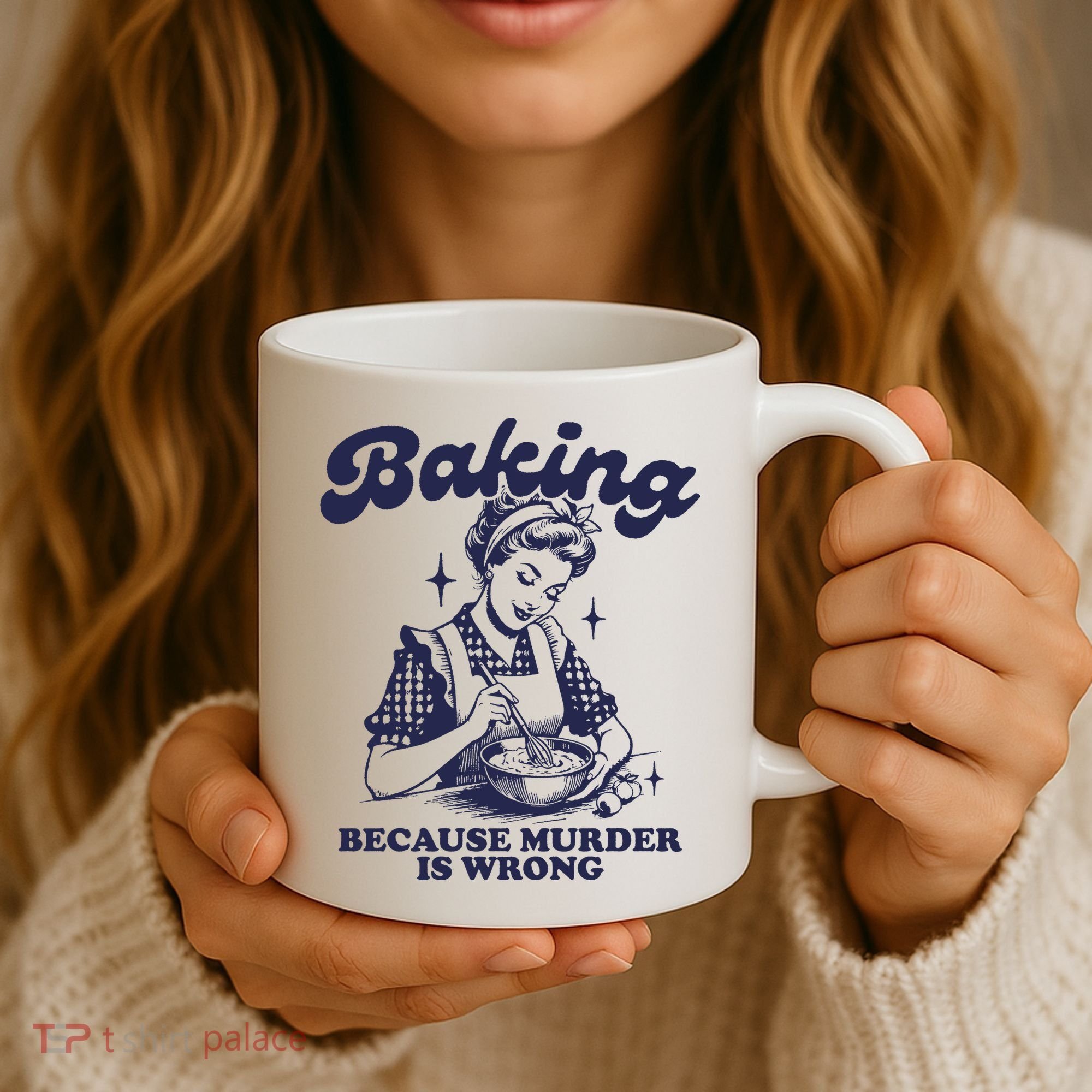 Baking Because Murder Is Wrong Coffee Mug