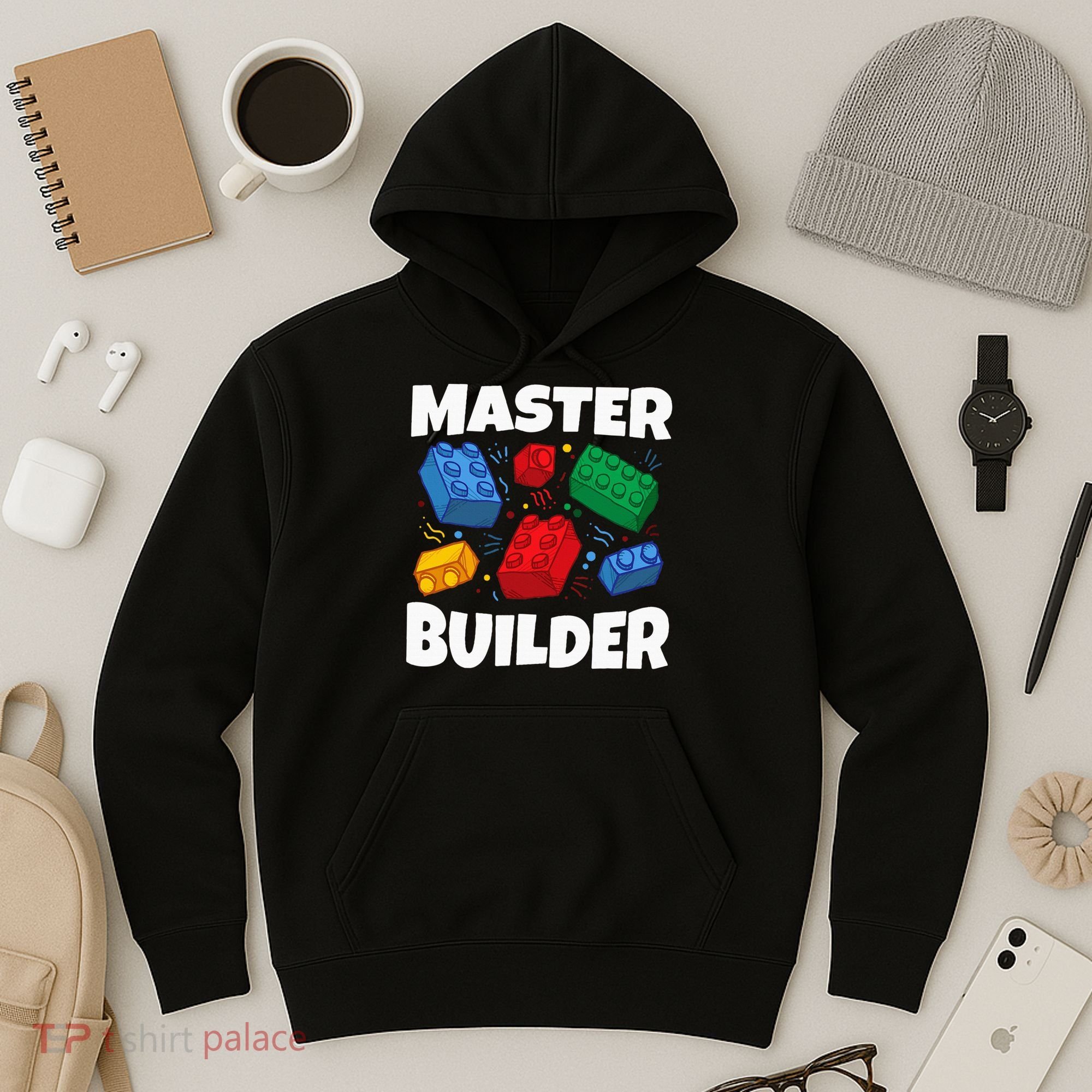 Blocks Brick Master Builder Hoodie