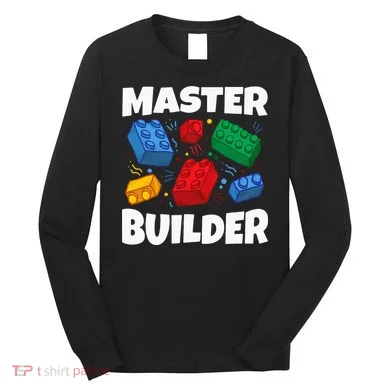 Blocks Brick Master Builder Long Sleeve Shirt