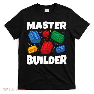 Blocks Brick Master Builder T-Shirt