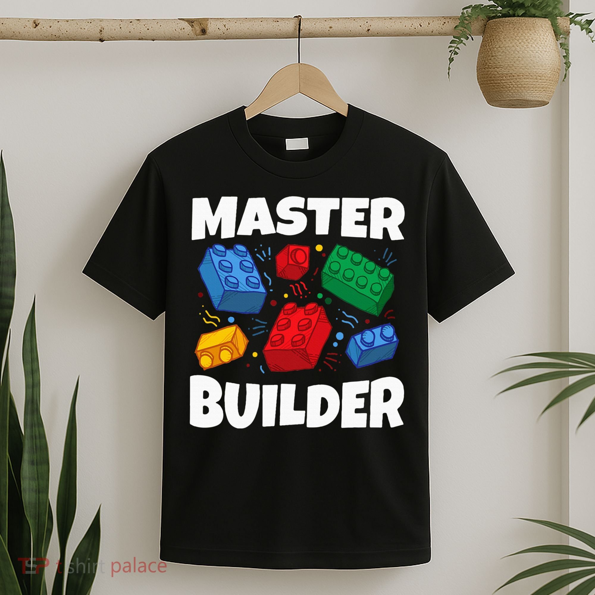 Blocks Brick Master Builder T-Shirt