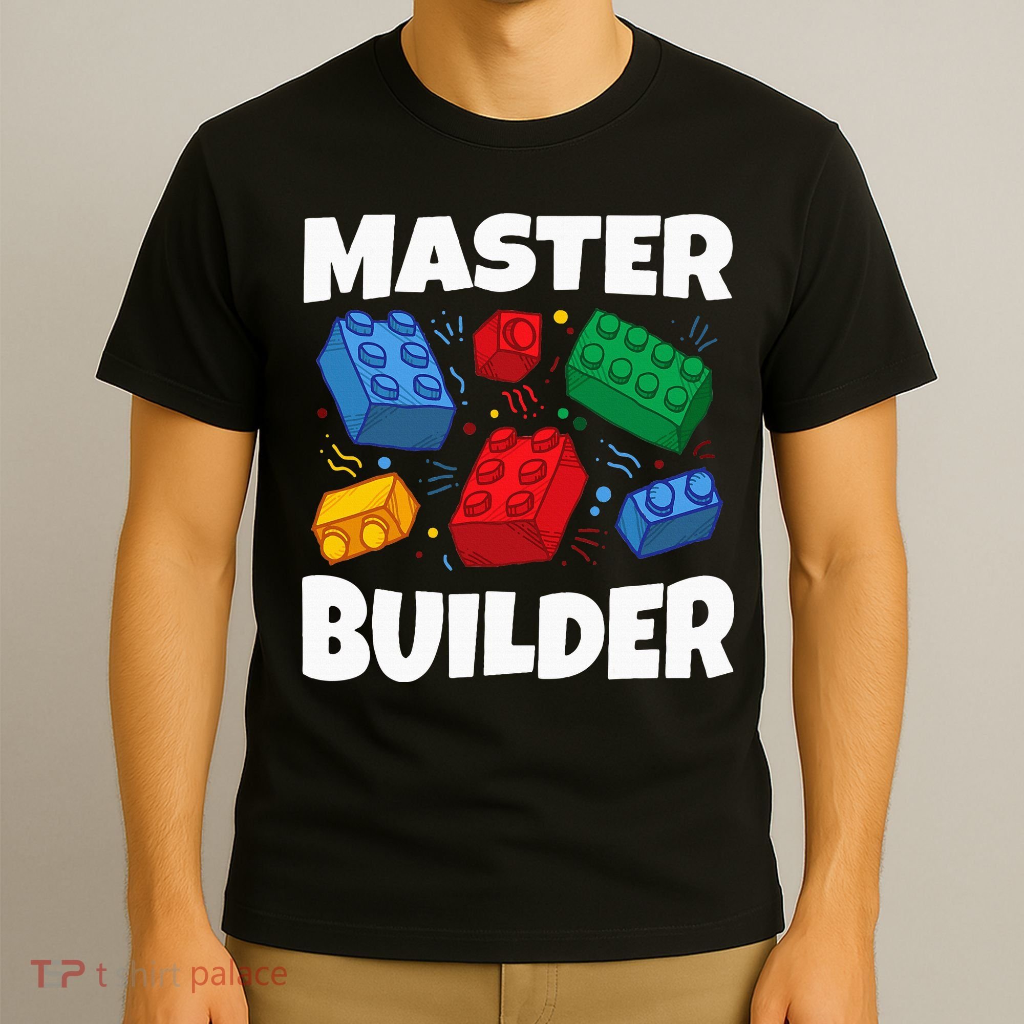 Blocks Brick Master Builder T-Shirt