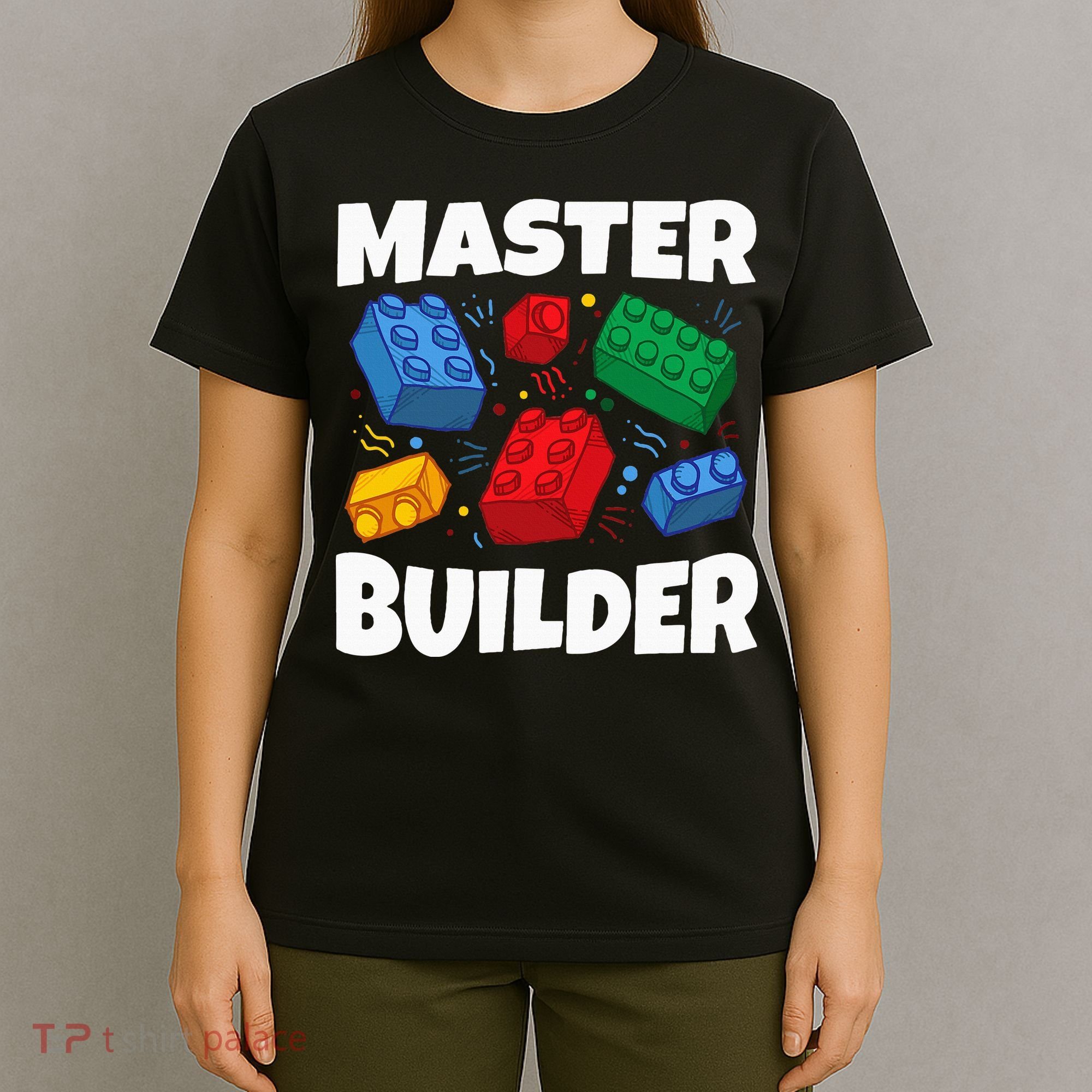 Blocks Brick Master Builder T-Shirt