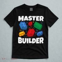 Blocks Brick Master Builder T-Shirt thumb 5