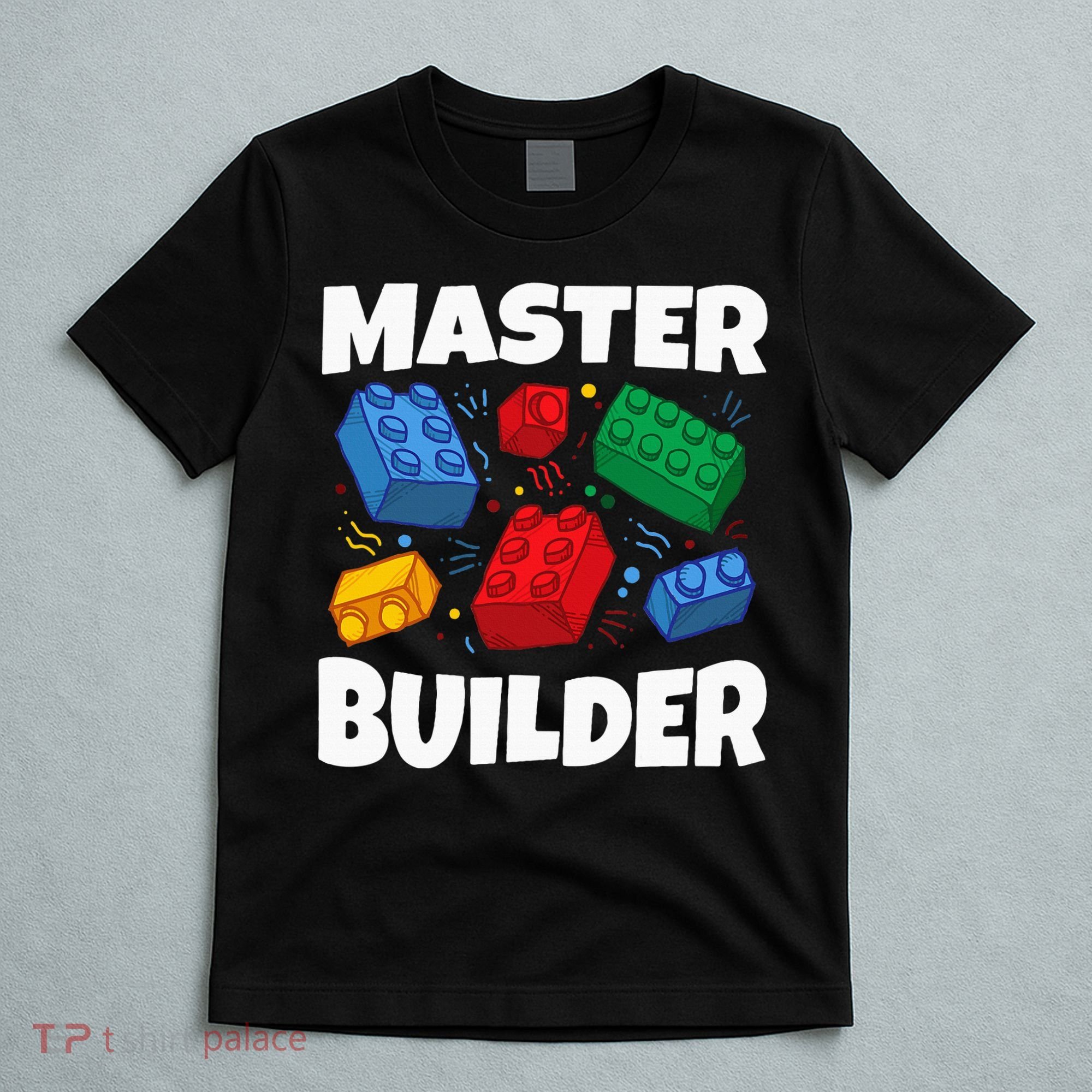 Blocks Brick Master Builder T-Shirt