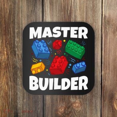 Blocks Brick Master Builder Coaster