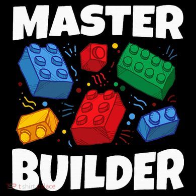 Blocks Brick Master Builder Flat Bill Trucker Hat