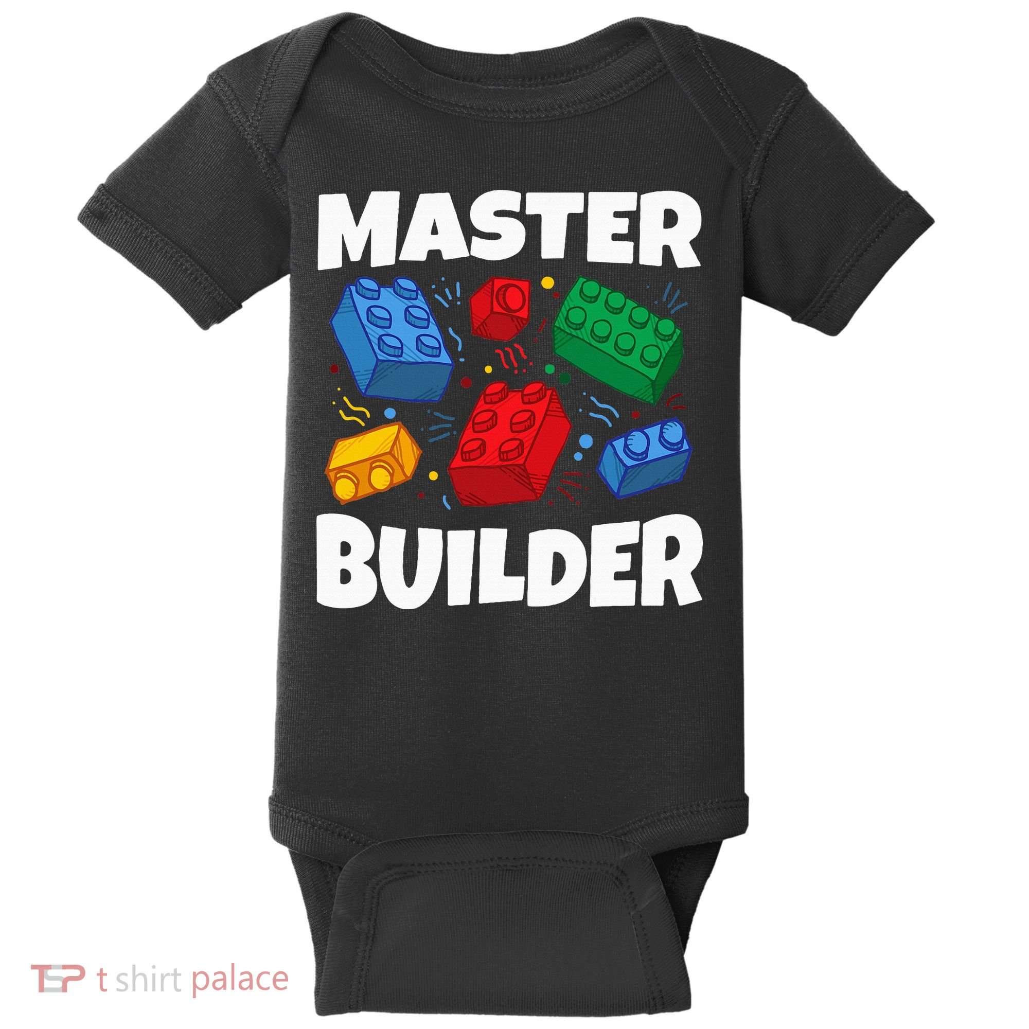 Blocks Brick Master Builder Baby Bodysuit
