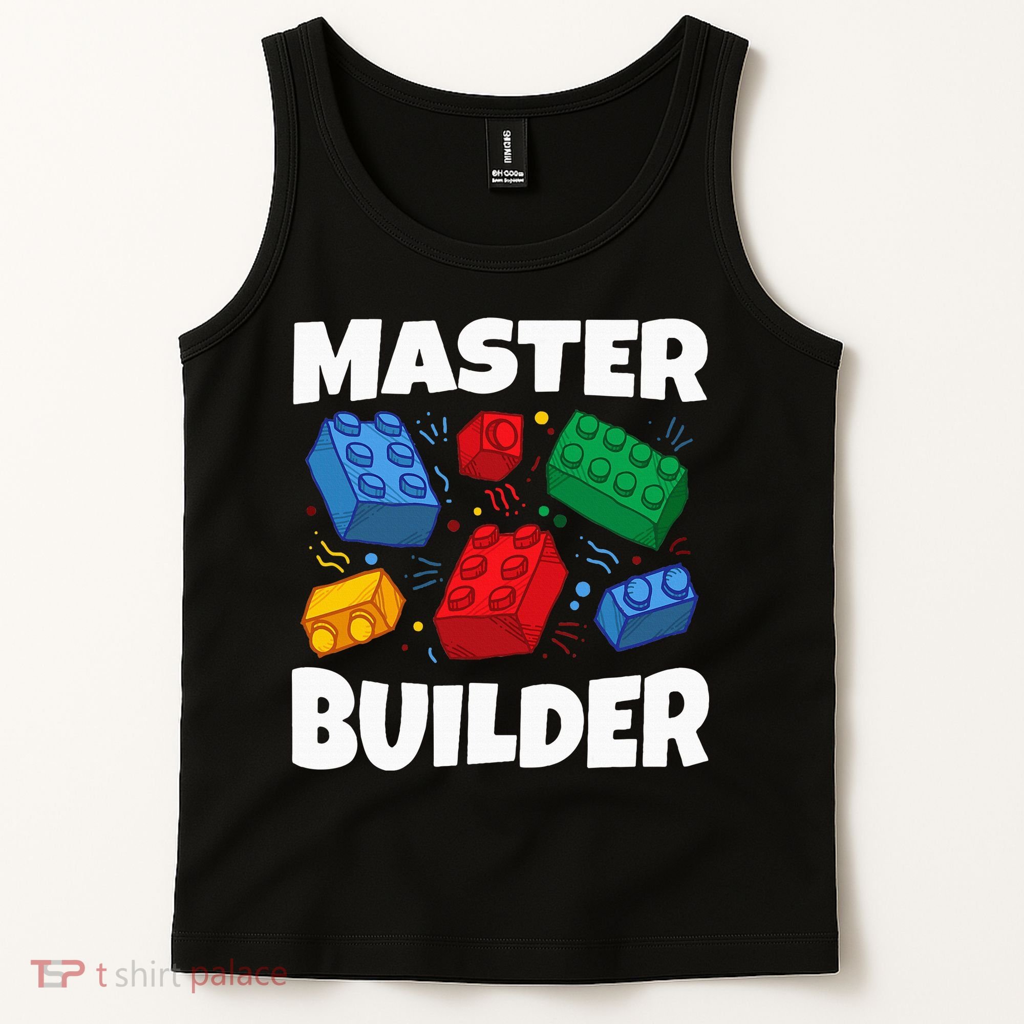 Blocks Brick Master Builder Tank Top